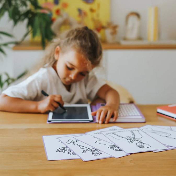KIDYDRAW MINI - Tablette à dessin 30 fiches Princesse