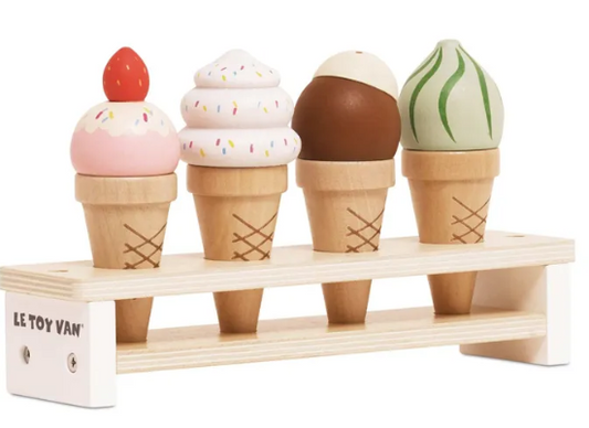 Glaces en cornet