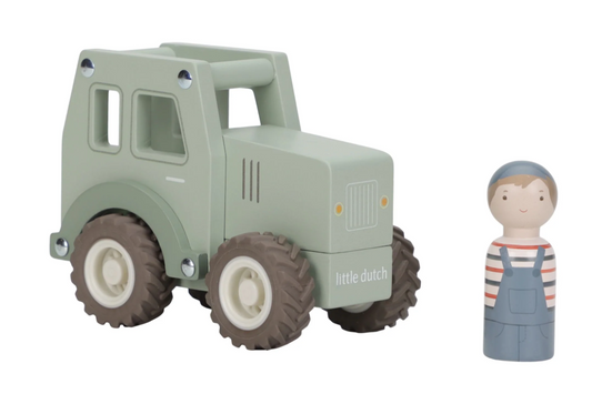 Tracteur avec personnage