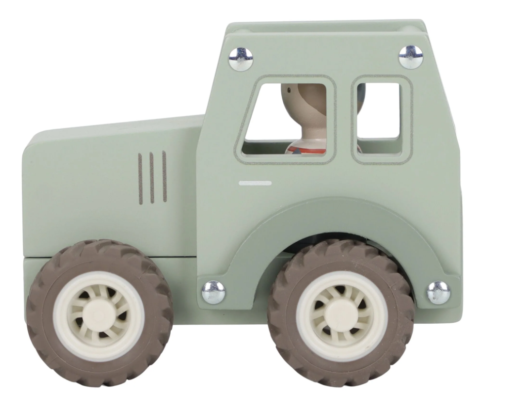 Tracteur avec personnage