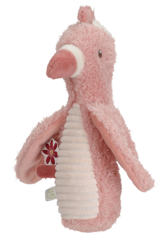 Hochet flamant rose