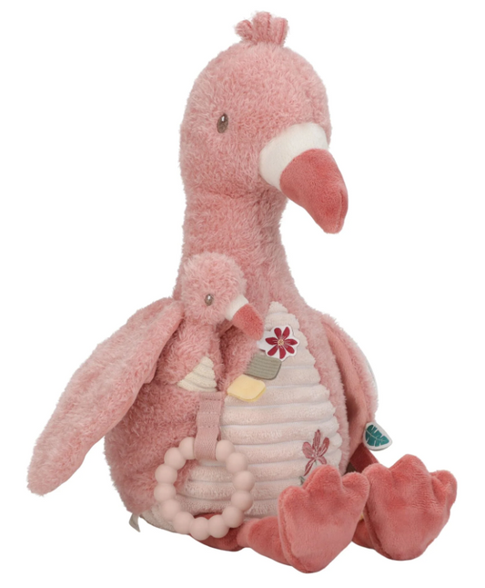 Peluche d'activité Flamant rose