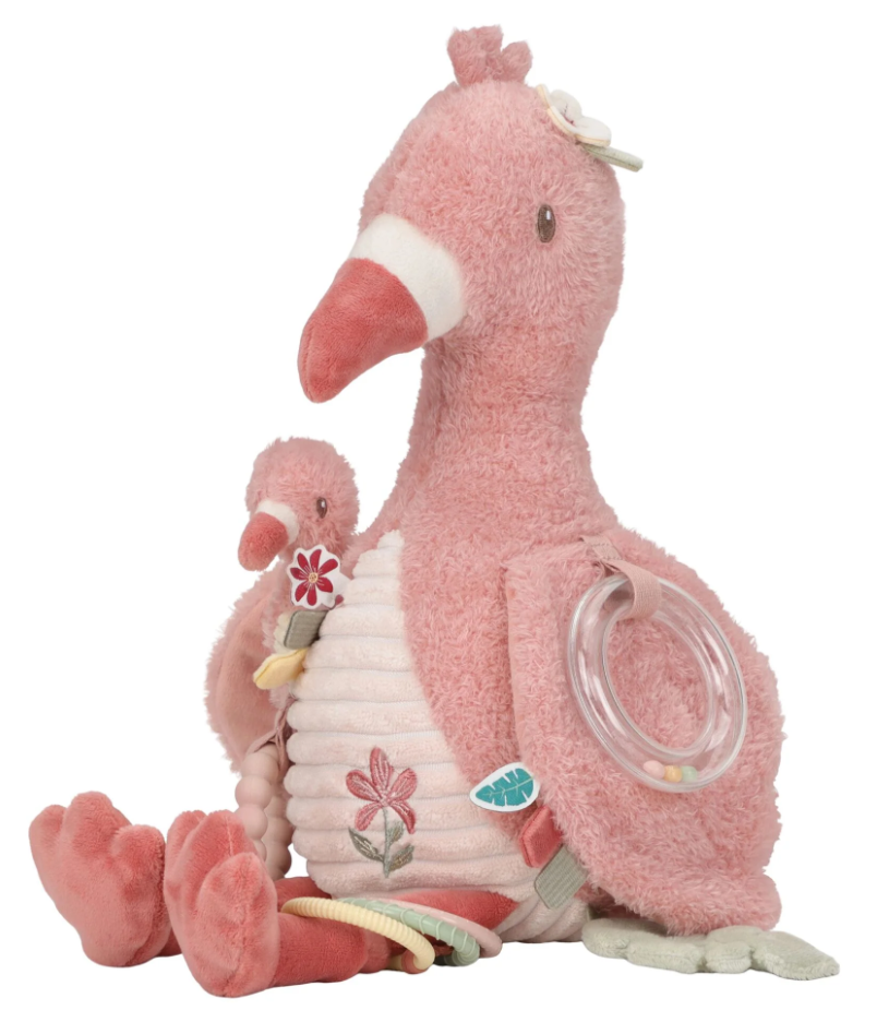 Peluche d'activité Flamant rose