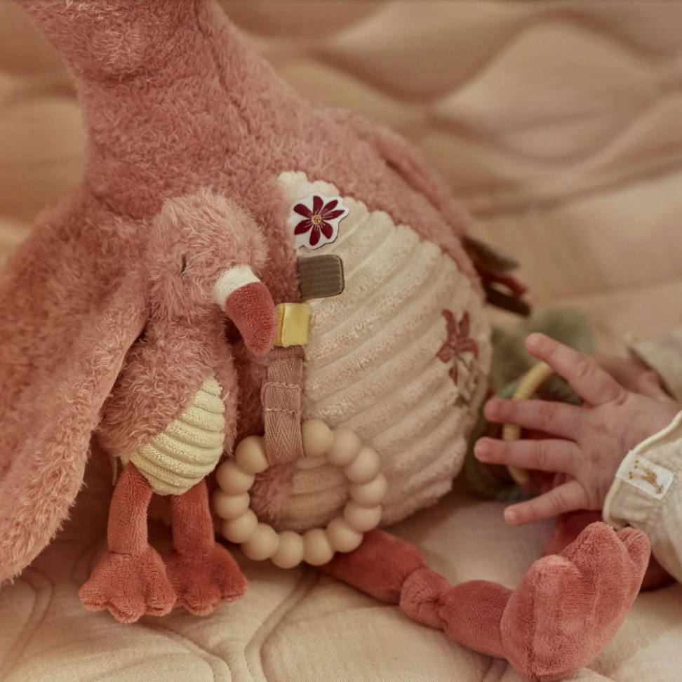 Peluche d'activité Flamant rose