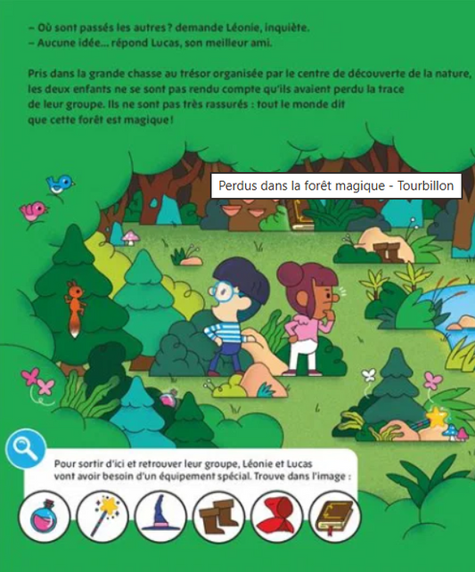 Livre à jeux - Perdus dans la forêt magique