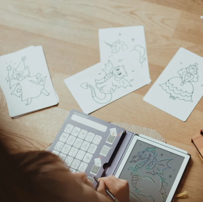 🎓 KIDYDRAW-MINI – Recharges dessin Il était une fois & Animaux