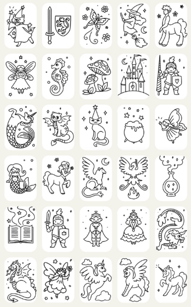 🎓 KIDYDRAW-MINI – Recharges dessin Il était une fois & Animaux