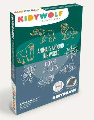🎓 KIDYDRAW-MINI – Recharges dessin Océan pirates & animaux du monde