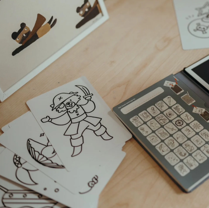 🎓 KIDYDRAW-MINI – Recharges dessin Océan pirates & animaux du monde