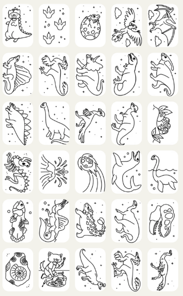 🎓 KIDYDRAW-MINI – Recharges dessin Dinosaures & Galaxie