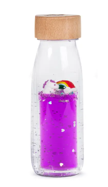 Bouteille sensorielle Arc en ciel & Licorne