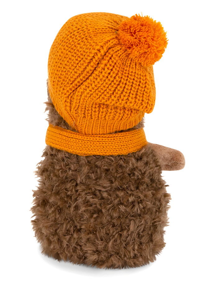 🦔 Peluche Pique le Hérisson – Béret moutarde– 25 cm