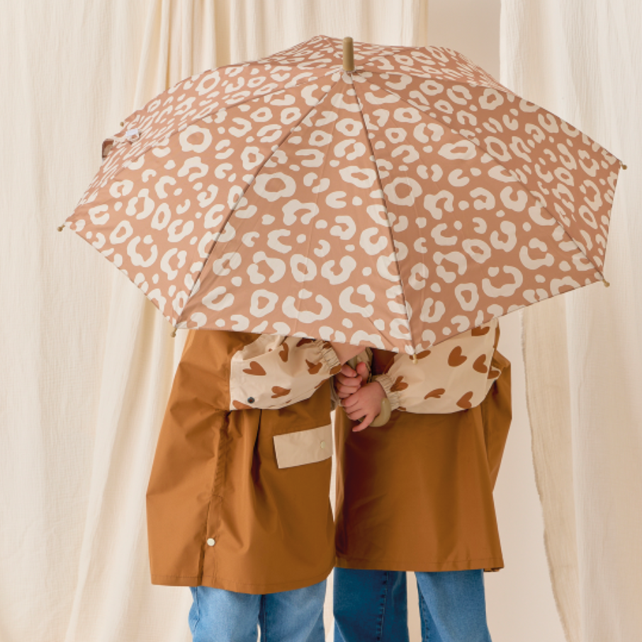 Parapluie léopard clair