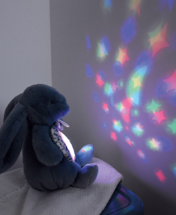 Veilleuse Lapin Musicale Projection mur avec chansons Douces - Beige