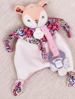 Doudou attache sucette Faon - BOH'AIME - 20 cm