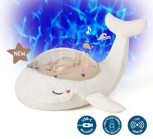 Tranquil Whale Blanche - Veilleuse musicale et apaisante