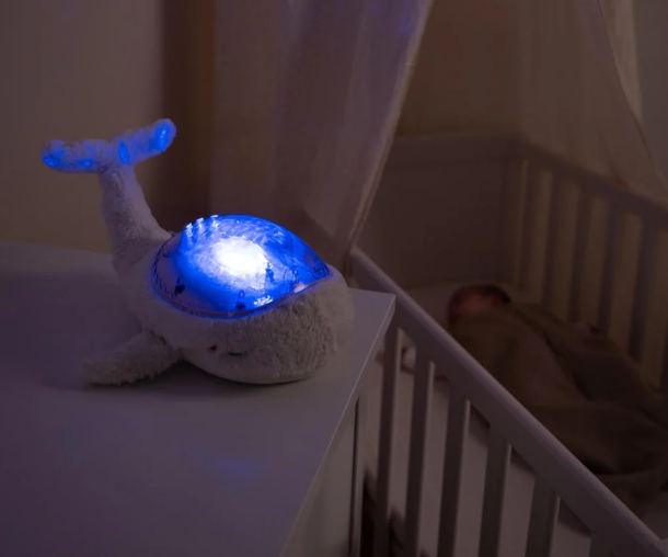 Tranquil Whale Blanche - Veilleuse musicale et apaisante