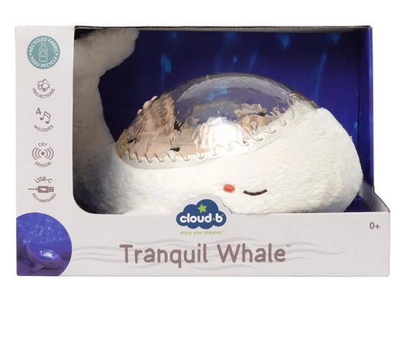 Tranquil Whale Blanche - Veilleuse musicale et apaisante