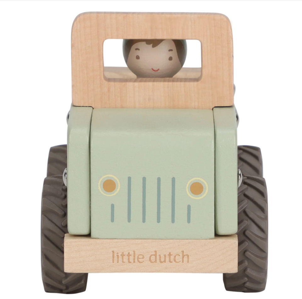 Voiture de safari avec figurine