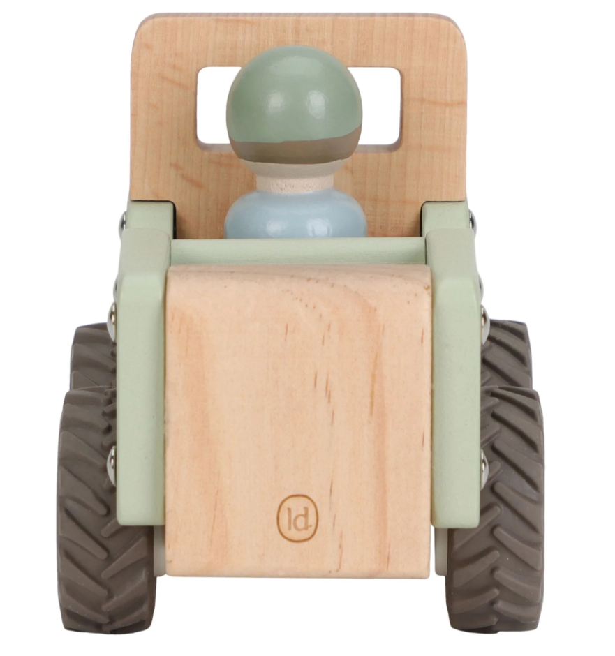 Voiture de safari avec figurine