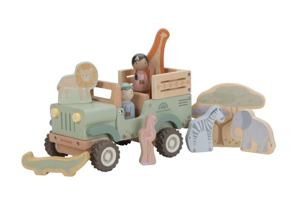 Voiture Safari Friends en bois