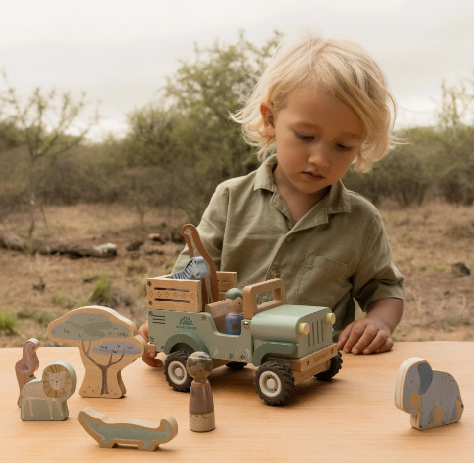 Voiture Safari Friends en bois