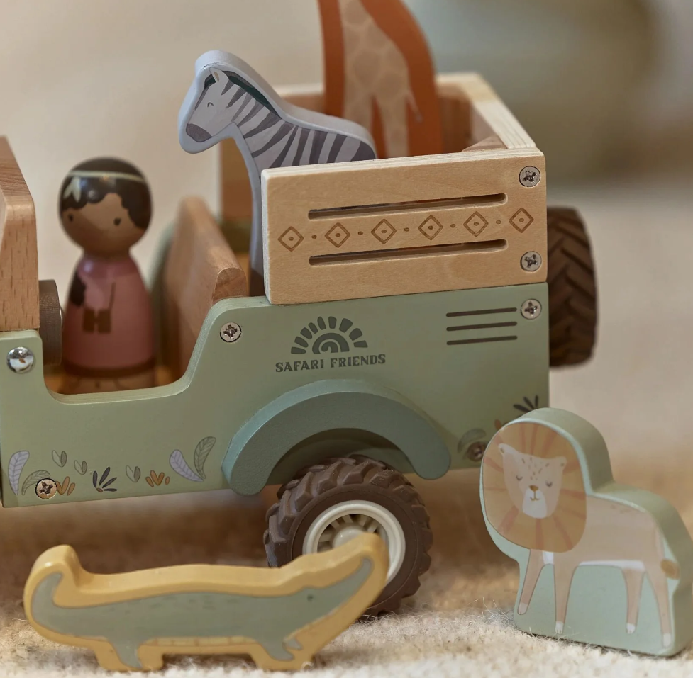 Voiture Safari Friends en bois