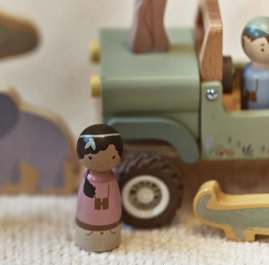 Voiture Safari Friends en bois