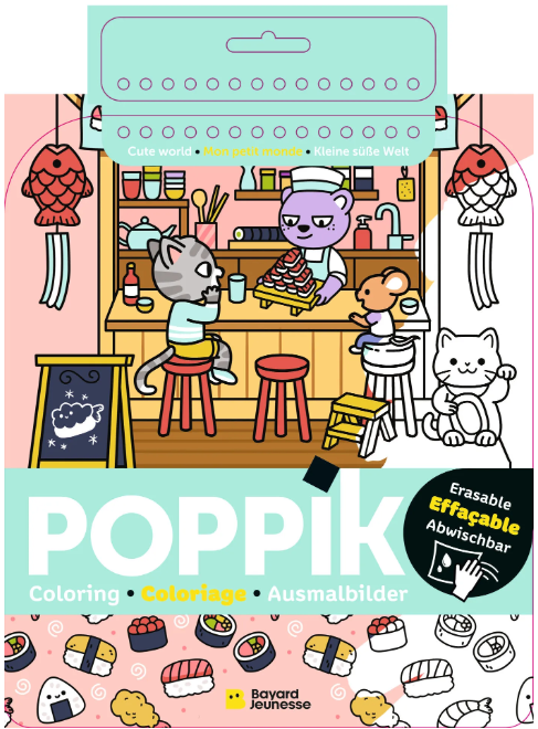 Carnet de coloriages effaçables " Mon petit monde"