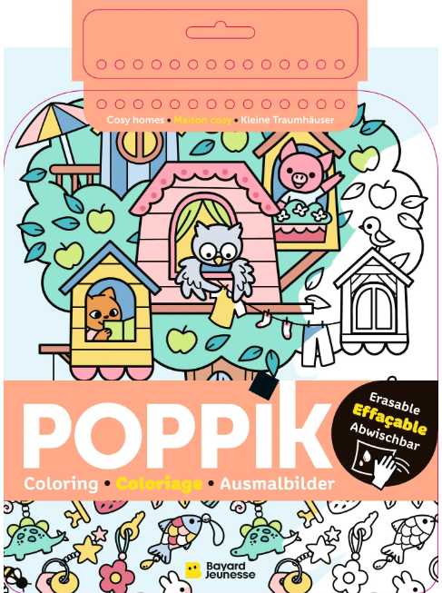 Carnet de coloriages effaçables " Maison cosy "