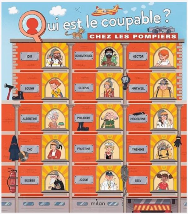 Livre à enquêtes : Qui est le coupable chez les pompiers ? "