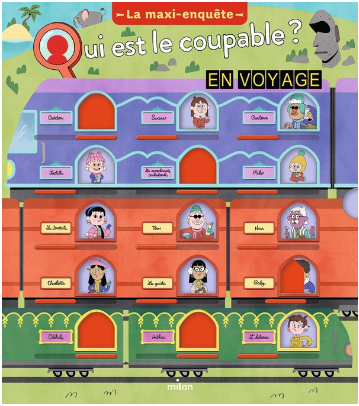 Livre à enquêtes : Qui est le coupable en voyage ? "