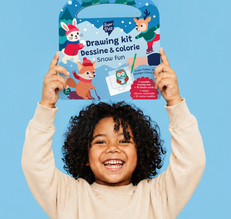 Kit de dessin silicone - Mallette créative l'hiver