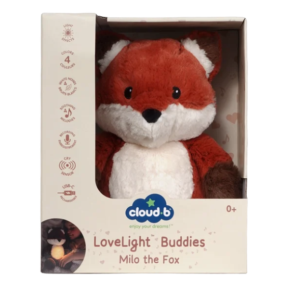 LoveLight – Milo le renard | Peluche veilleuse musicale Cloud B