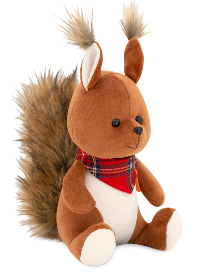 Peluche Ecureuil à bandana – 25 cm