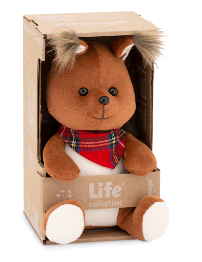 Peluche Ecureuil à bandana – 25 cm