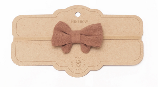 Ruban pour cheveux en coton biologique – 10 cm - Rouille