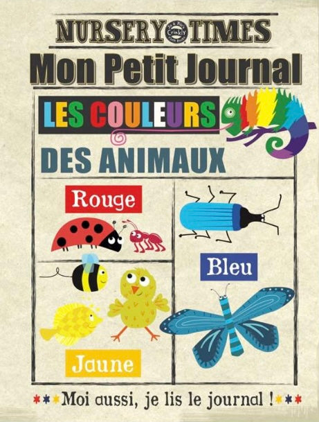 Mon petit journal en tissu "les couleurs des animaux"