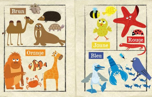 Mon petit journal en tissu "les couleurs des animaux"