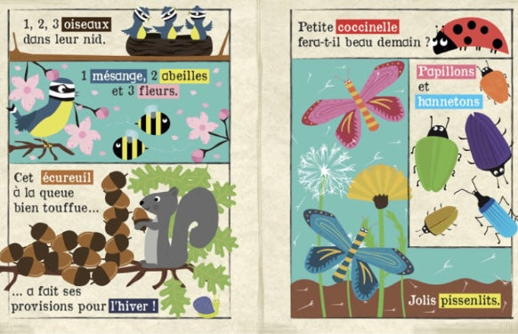 Mon petit journal en tissu "Qui se cache dans la forêt ?"