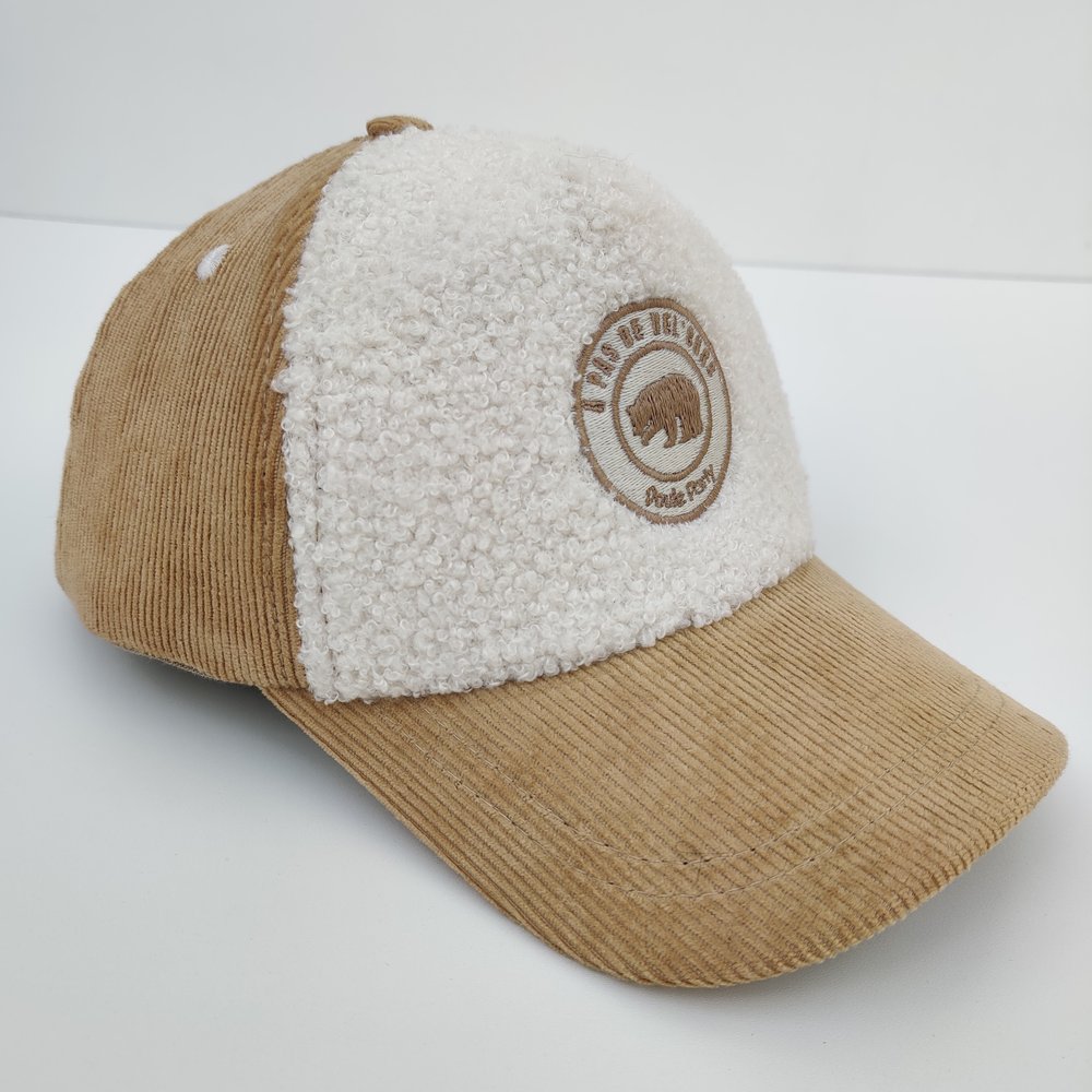 Casquette velours Cocooning "A pas de Vel'ours"