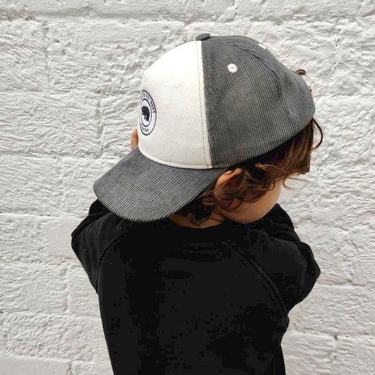 Casquette velours Pearl Grey " A pas de Vel'ours"