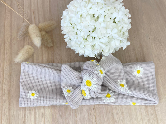 Bandeau large bébé "Marguerite"