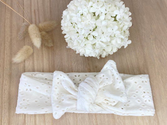 Bandeau large bébé "Lucie"