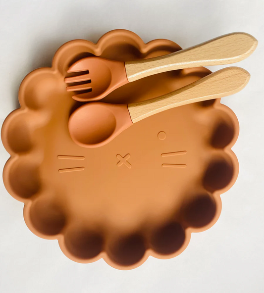 Set repas lion ocre
