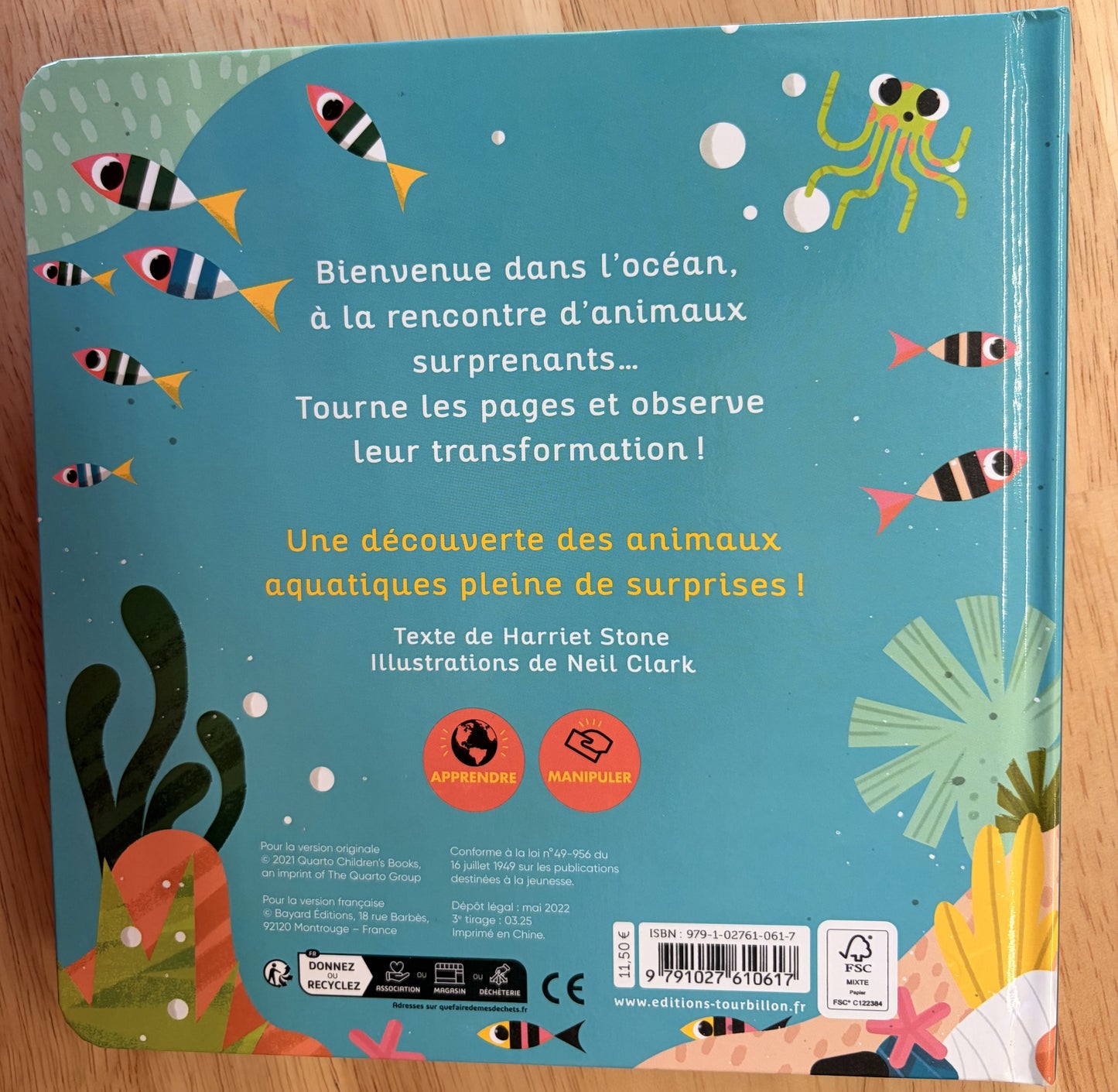 Livre "Dans l'océan"