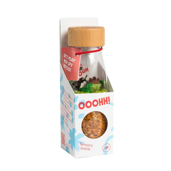Bouteille sensorielle dinosaures