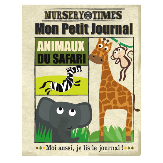 Mon petit journal en tissus "Safari"