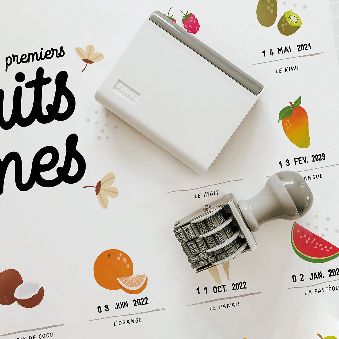 Affiche "Mes premiers fruits et légumes"