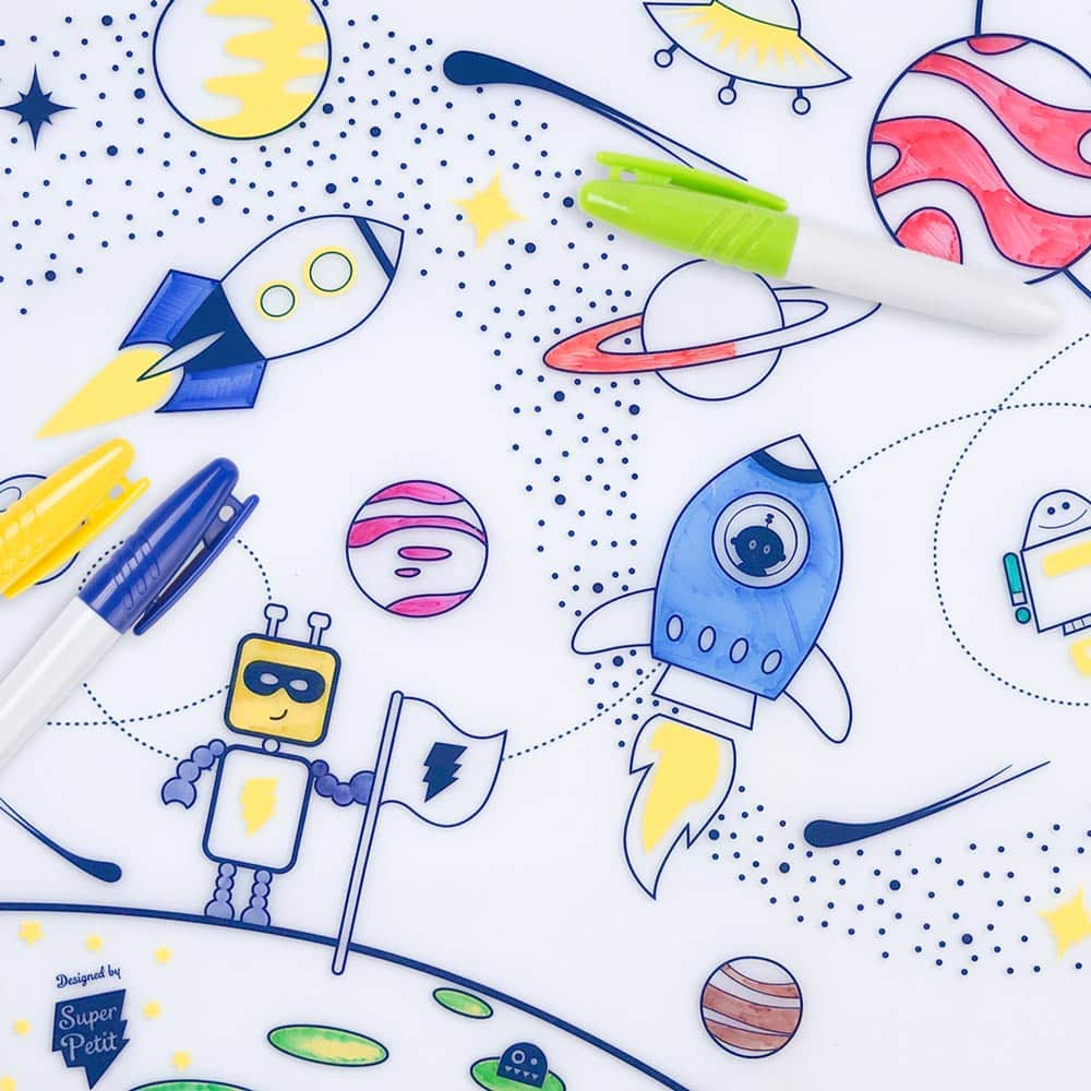 Coloriage réutilisable en silicone - L'ESPACE
